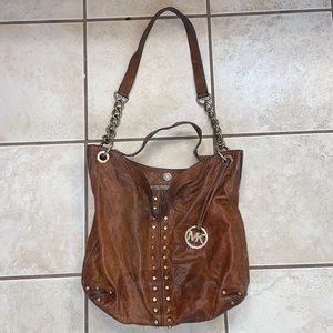 Michael Kors purse, brown, leather